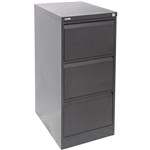 RAPIDLINE GFCA3 FILING CABINET 3 DRAWER 1016 X 460 X 620MM GRAPHITE RIPPLE