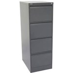 RAPIDLINE GFCA4 FILING CABINET 4 DRAWER 1321 X 460 X 620MM GRAPHITE RIPPLE