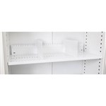 GO STEEL TAMBOUR DOOR CUPBOARD ADDITIONAL SLOTTED SHELF 900MM WHITE CHINA