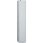 GO STEEL LOCKER 1 DOOR 305 X 455 X 1830MM WHITE