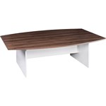 OM PREMIER BOARDROOM TABLE 2400 X 1200 X 720MM CASNANWHITE