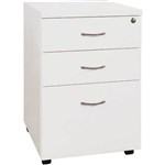 QT MOBILE PEDESTAL 3 DRAWER 468 X 510 X 685MM HIGH GLOSS WHITE