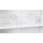GO STEEL TAMBOUR DOOR CUPBOARD ADDITIONAL SLOTTED SHELF DIVIDERS WHITE CHINA PACK 5