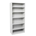 GO STEEL SHELVING UNIT 5 ADJUSTABLE SHELVES 2200 X 900 X 400MM SILVER GREY