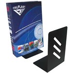 ITALPLAST METAL BOOKEND HEAVY GAUGE BLACK
