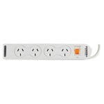 ITALPLAST I 518 POWER BOARD 4 WAY WITH MASTER SWITCH AND OVERLOAD PROTECTION