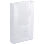 ITALPLAST I546 BROCHURE HOLDER WALL MOUNT SINGLE SIDED DL CLEAR