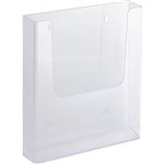 ITALPLAST BROCHURE HOLDER WALL MOUNT SINGLE SIDED A4 CLEAR