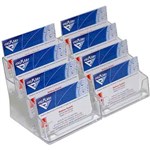 ITALPLAST I 554 BCARD HLDR 4 TIER 8 POCKET 50 CAP CLEAR