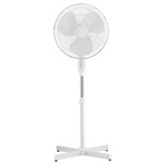 ITALPLAST I616 PEDESTAL FAN 3 SPEED TILT ADJUSTABLE OSCILLATING HEAD 400MM WHITE