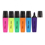 INITIATIVE HIGHLIGHTER 25MM ASSORTED WALLET 6