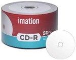 IMATION CDR 52X 700MB 80MIN WHITE INKJET PRINTABLE PACK 10