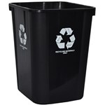 ITALPLAST I180 TIDY BIN RECYCLE ONLY 32 LITRE BLACK