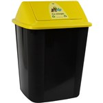 ITALPLAST I184CM WASTE SEPARATION BIN WITH SWING TOP LID 32 LITRE COMINGLE