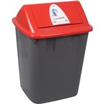 ITALPLAST I184LF WASTE SEPARATION BIN WITH SWING TOP LID 32 LITRE LANDFILL