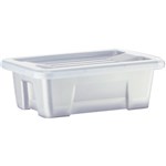 ITALPLAST I201 STORAGE BOX WITH LID 1 LITRE CLEAR