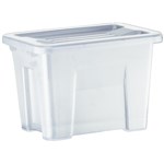 ITALPLAST I202 STORAGE BOX WITH LID 2 LITRE CLEAR