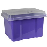 ITALPLAST I307FG FILE STORAGE BOX 32 LITRE GRAPE