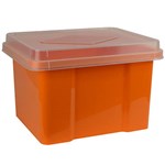 ITALPLAST I307FM FILE STORAGE BOX 32 LITRE MANDARIN