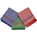 ITALPLAST I329 CLOTH COTTON TEA TOWELS 60 X 40CM PK3