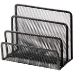 ITALPLAST I345 WIRE MESH LETTER HOLDER SORTER BLACK