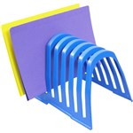 ITALPLAST I408FBB PLASTIC STEP FILE ORGANISER BLUEBERRY