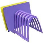 ITALPLAST I408FG PLASTIC STEP FILE ORGANISER GRAPE