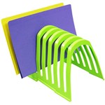 ITALPLAST I408FL PLASTIC STEP FILE ORGANISER LIME