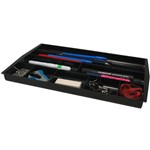 ITALPLAST I 70 DRAWER TIDY 8 COMPARTMENT BLACK