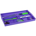 ITALPLAST I 70 DRAWER TIDY 8 COMPARTMENT GRAPE