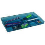 ITALPLAST I 70 DRAWER TIDY 8 COMPARTMENT TINT BLUE