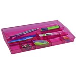 ITALPLAST I 70 DRAWER TIDY 8 COMPARTMENT TINT PINK