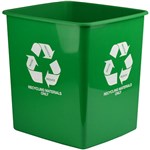 ITALPLAST I 80 WASTE TIDY BIN RECYCLING MATERIALS ONLY 15 LITRE GREEN