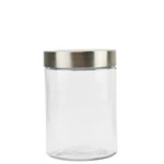 ITALPLAST I821GLASS FOOD CANISTER 1250ML