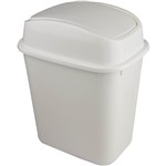 ITALPLAST SWING TOP BIN WITH LID 15 LITRE WHITE