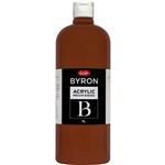 JASART BYRON ACRYLIC PAINT 1 LITRE BURNT SIENNA