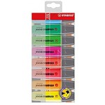 STABILO BOSS 0072605 HIGHLIGHTER CHISEL TIP WALLET OF 8