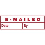 DESKMATE 0273460 PREINKED STAMP  EMAILED DATE AND BY RED