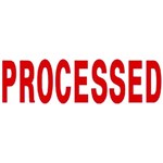 DESKMATE 0273480 PREINKED STAMP  PROCESSED RED