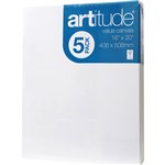 ARTITUDE PAINT CANVAS 16 X 20 INCH WHITE PACK 5