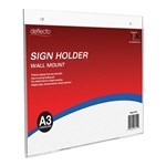DEFLECTO 47211 WALL SIGN HOLDER WALL A3 LANDSCAPE