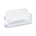 DEFLECTO 70101 BUSINESS CARD HOLDER LANDSCAPE CLEAR