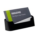 DEFLECTO 90104 CARD HOLDER SINGLE BLACK