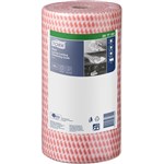 TORK 297702 CLEANING CLOTH LONGLASTING L45M RED ROLL 90 SHEETS
