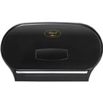 REGAL DOUBLE JUMBO TOILET ROLL DISPENSER BLACK