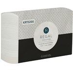 REGAL KRT3200 GOLD THRU AIR DRIED HAND TOWEL SLIMLINE PAPER SHEETS PK200