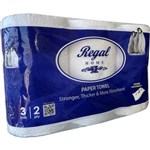 REGAL KITCHEN TOWEL 2PLY 60 SHEET WHITE PACK 3