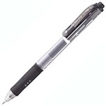 PENTEL K157 HYBRID GEL GRIP RETRACTABLE GEL PEN 07MM BLACK