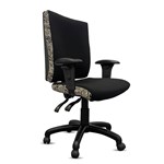ORANGE DUST KATHERINE CHAIR WITH ARMS HIGH BACK 510 X 450 X 990MM DOTS BLACK