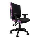 ORANGE DUST KATHERINE CHAIR WITH ARMS HIGH BACK 510 X 450 X 990MM SWAN BLACK